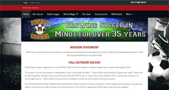 Desktop Screenshot of minotsoccer.com